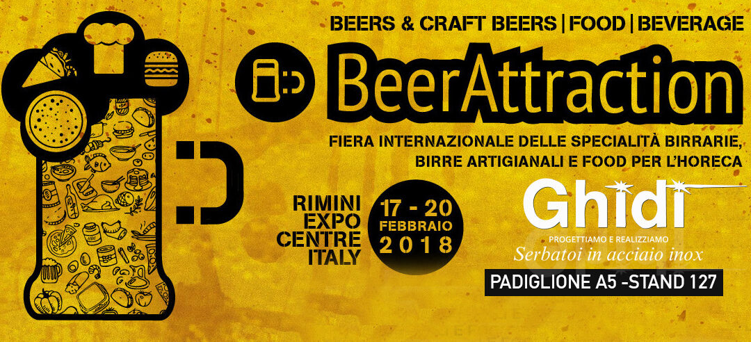 BeerAttraction 2018 – Venite a trovarci