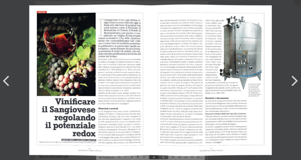 Vinificare il sangiovese con onda