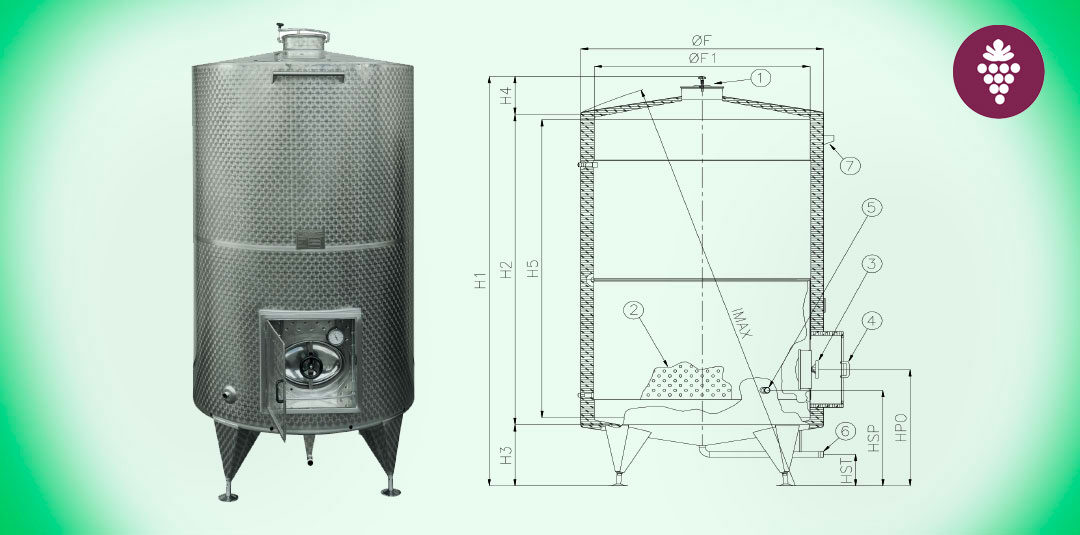 26. Tankmodell Isothermisch Edelstahl AISI 304