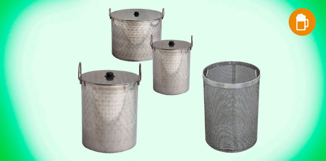 13. Pentola e cesti filtranti BIRRA da 30 fino a 500 litri Acciaio INOX AISI 304