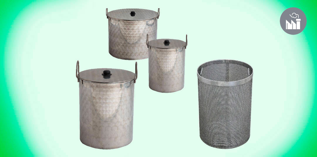 13. Pentola e cesti filtranti INDUSTRIA da 30 fino a 500 litri Acciaio INOX AISI 304